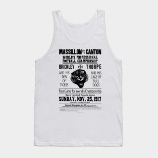 Massillon Vs. Canton 1917 Black  text Tank Top